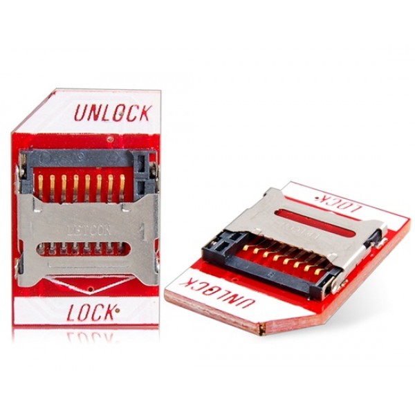 TF to SD Card Pinboard for Raspberry Pi (Red)