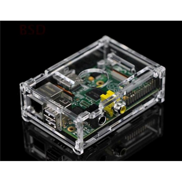 Acrylic Case for Raspberry Pi Model B+ (Brown)