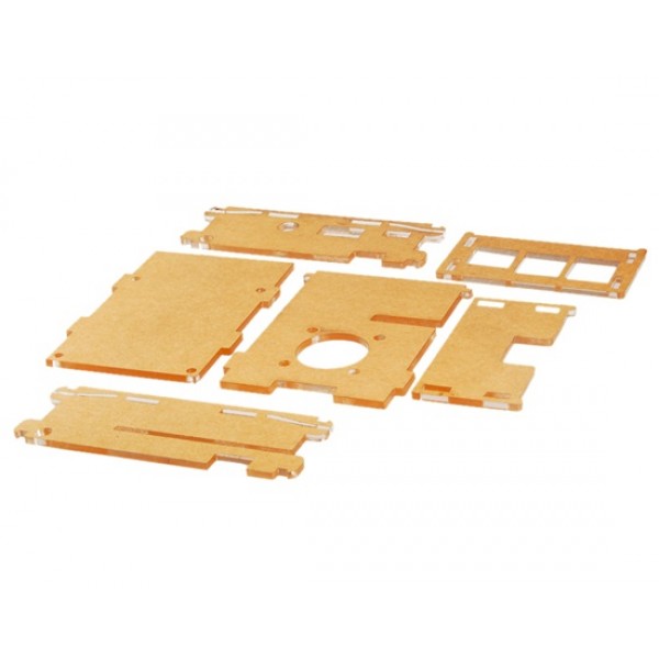 Acrylic Case for Raspberry Pi Model B+ (Brown)