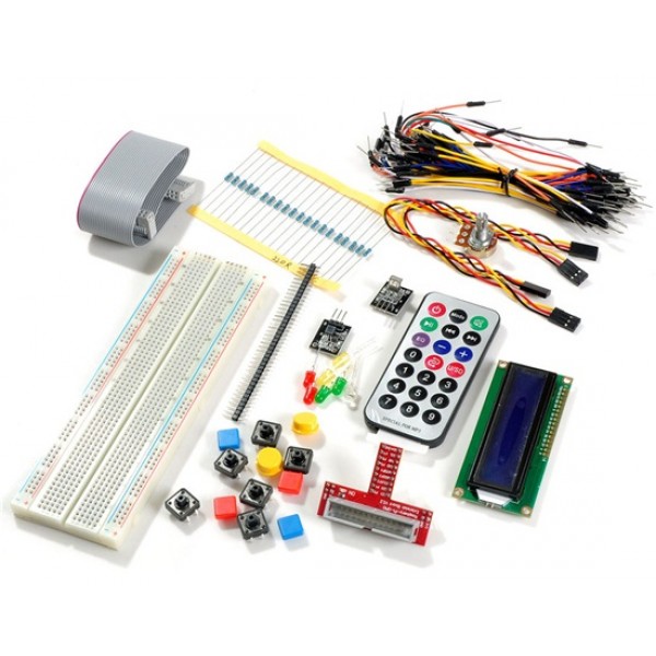 SMP0030 Electronic Parts Pack for Raspberry PI (White Mini Remot