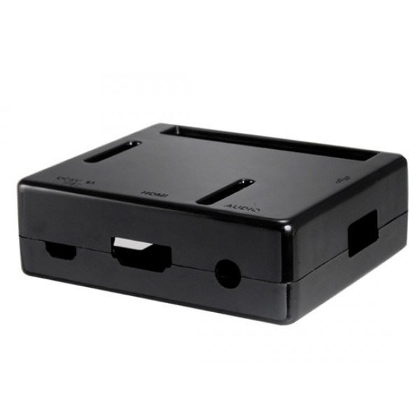 Protective ABS Plastic Case for Raspberry Pi A+ (Black)
