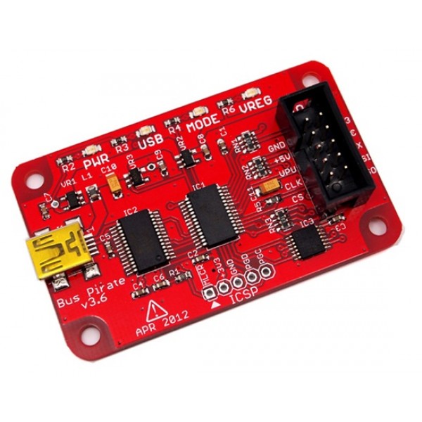Bus Pirate v3.6 Universal Bus Interface (Red)
