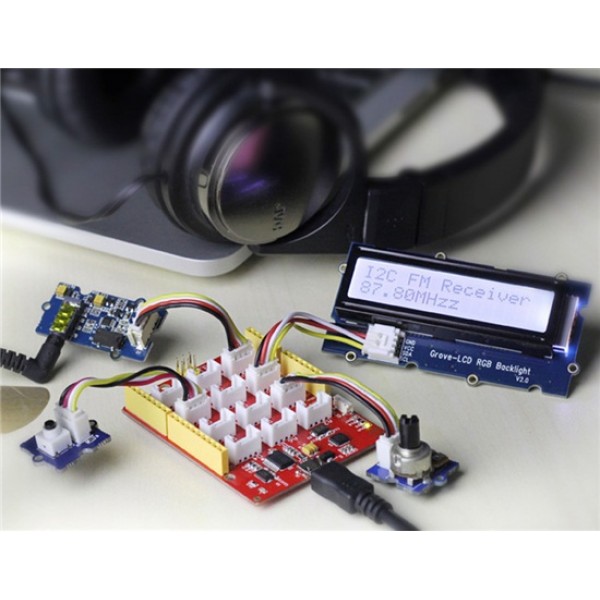 Grove - I2C FM Receiver Wideband FM Receiver Module (Blue)