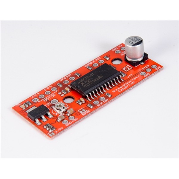 EasyDriver V4.4 Stepper Motor Driver Board for Arduino (Red)